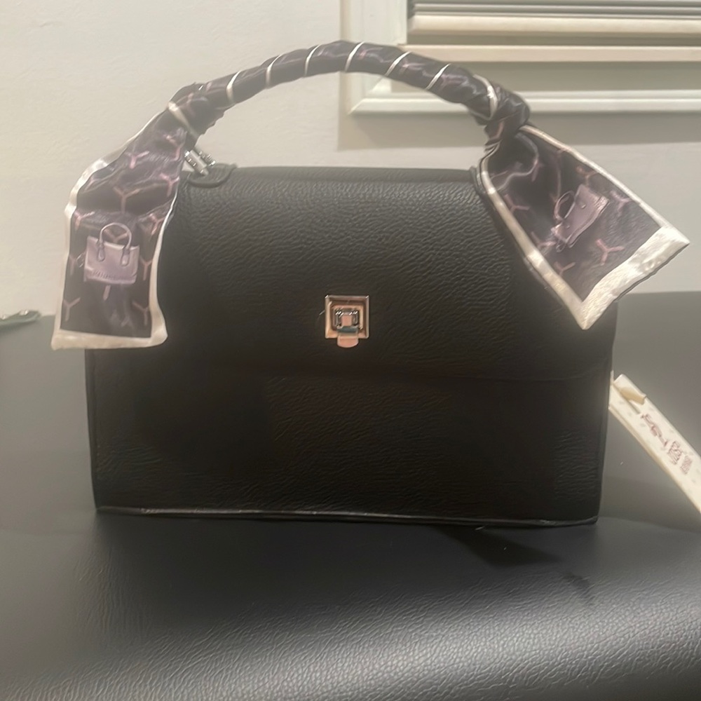 Black Top Handle Handbag